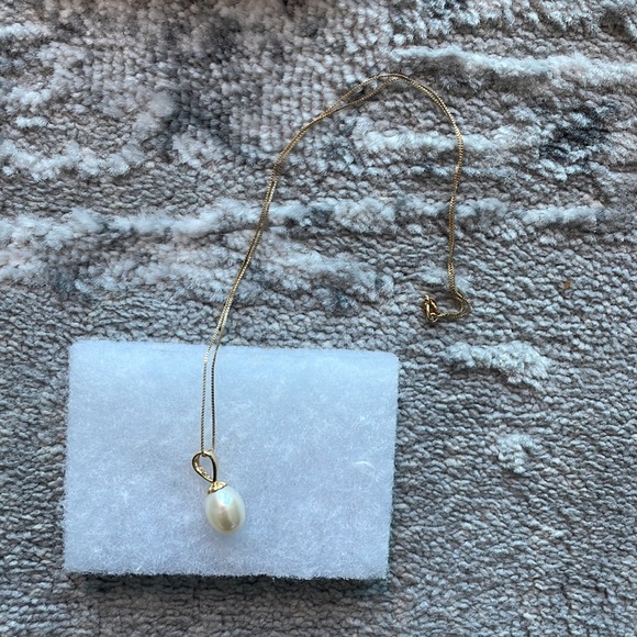 New in box - Macy's Freshwater Pearl Pendant Necklace - Picture 10 of 12